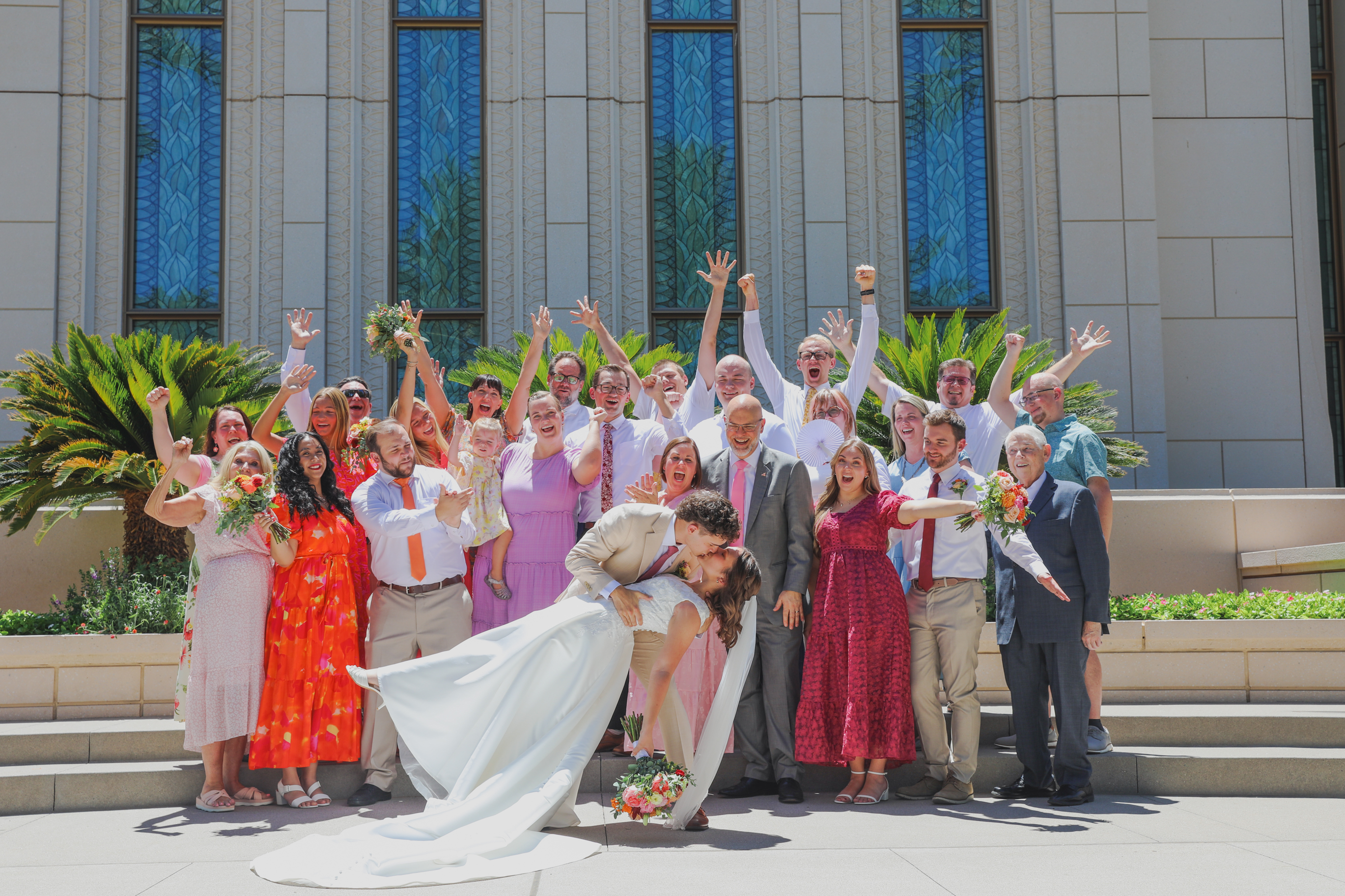 Ethan and Mallory’s Classic Summer Wedding at the Gilbert Arizona Temple
